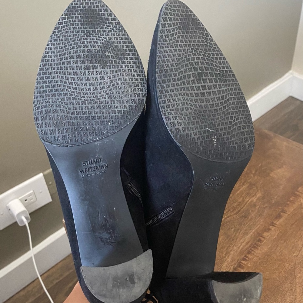 Stuart Weitzman Lofty Suede Booties - image 3